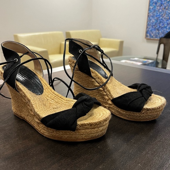ESPADRILLES Wedges Sandals Sz 7 - Picture 3 of 7